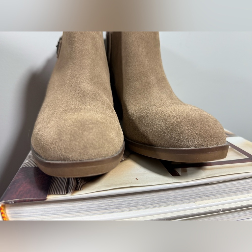 Sonoma Size 9 Women's Tan Suede Ankle Boots - Picture 15 of 15